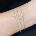 Clover Single Flower Bracelet – LUX VERSE Luxury Designer Fashion Outlet