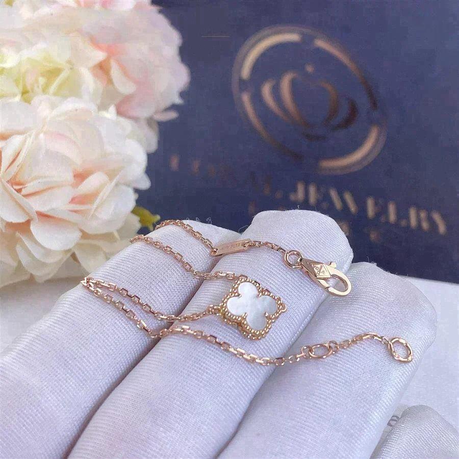 Clover White Mop Single Flower Bracelet – LUX VERSE Luxury Designer Fashion Outlet
