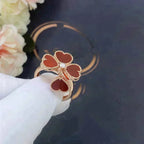 Sweet Clover Carnelian Ring – LUX VERSE Luxury Designer Fashion Outlet
