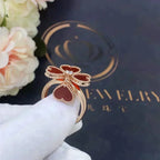 Sweet Clover Carnelian Ring – LUX VERSE Luxury Designer Fashion Outlet