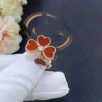 Sweet Clover Carnelian Ring – LUX VERSE Luxury Designer Fashion Outlet