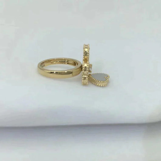SWEET CLOVER WHITE MOP RING