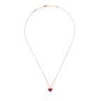 Sweet Clover Carnelian Heart Necklace – LUX VERSE Luxury Designer Fashion Outlet