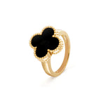 Clover Onyx Ring – LUX VERSE Luxury Designer Fashion Outlet