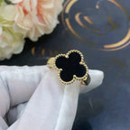 Clover Onyx Ring – LUX VERSE Luxury Designer Fashion Outlet