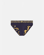 Greca Border Swim Briefs – these swim briefs feature the Greca border with a central Medusa motif on the – LUX VERSE Luxury Designer Fashion Outlet