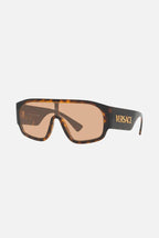 Acetate brown mask – is distinguished by its strength of character, innovative use of new, – LUX VERSE Luxury Designer Fashion Outlet