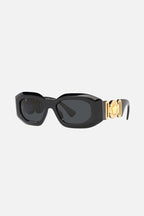 Biggie bold oval sunglasses in black with iconic jellyfish – designed line of distinctive eyewear available in unisex designs for those who – LUX VERSE Luxury Designer Fashion Outlet
