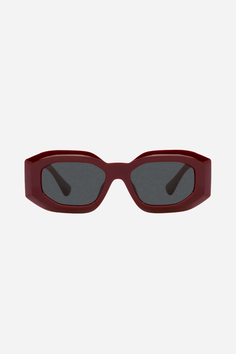 Biggie bold sunglasses in burgundy with iconic jellyfish – designed line of distinctive eyewear available in unisex designs for those who – LUX VERSE Luxury Designer Fashion Outlet