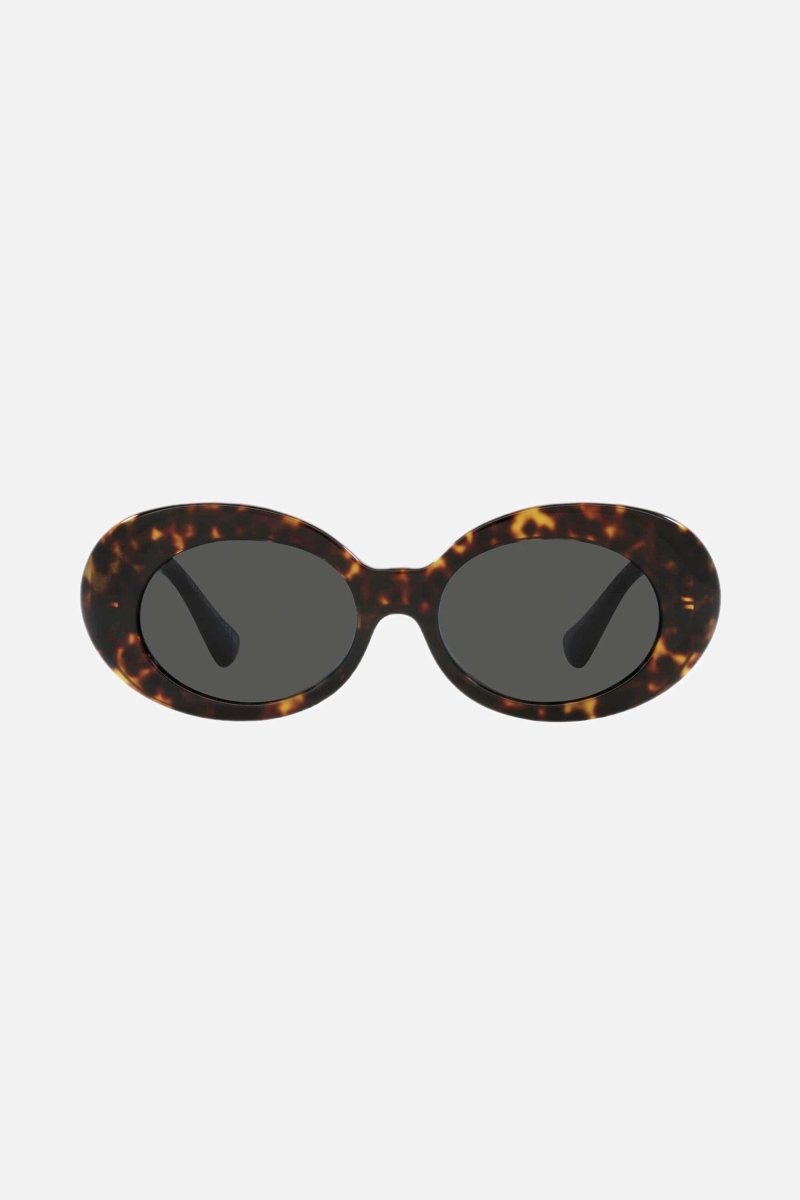 Biggie oval sunglasses in havana with iconic jellyfish – designed line of distinctive eyewear available in unisex designs for those who – LUX VERSE Luxury Designer Fashion Outlet