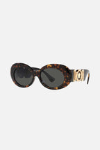 Biggie oval sunglasses in havana with iconic jellyfish – is distinguished by its strength of character, innovative use of new, – LUX VERSE Luxury Designer Fashion Outlet