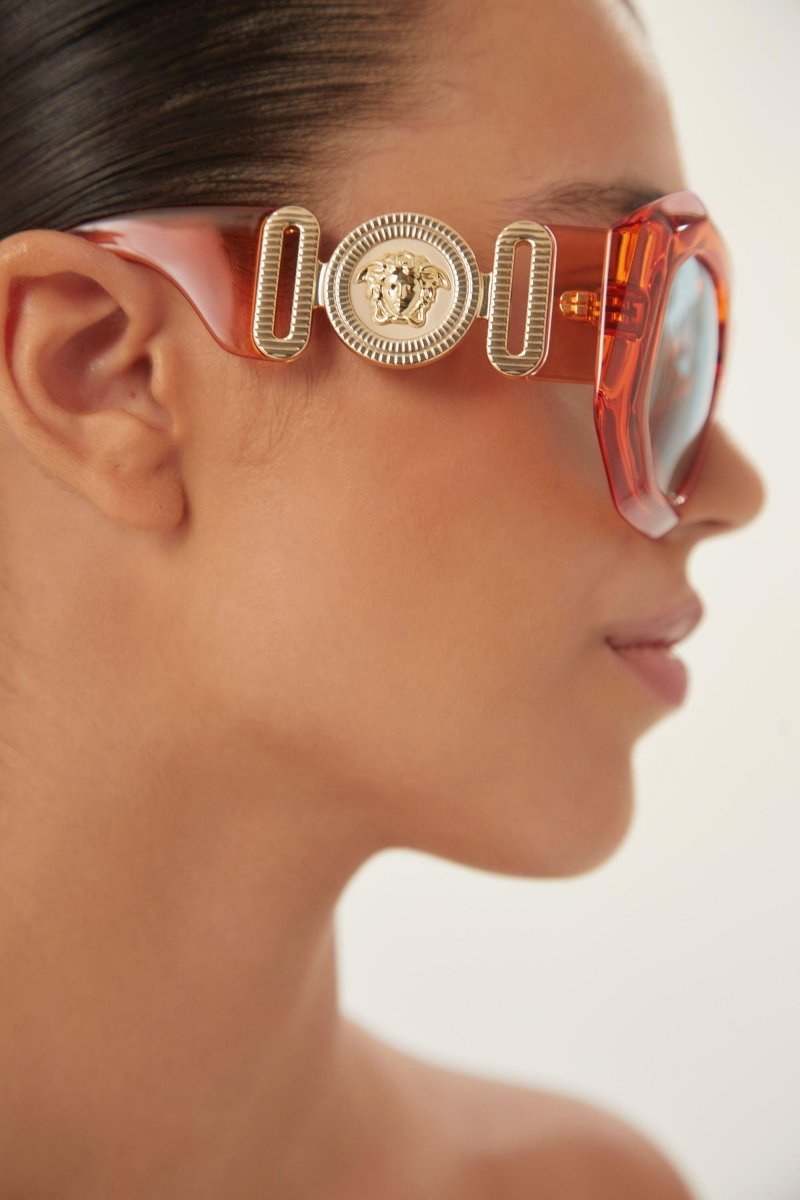 Biggie oversized sunglasses in orange with iconic jellyfish – is distinguished by its strength of character, innovative use of new, – LUX VERSE Luxury Designer Fashion Outlet