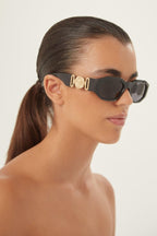 Biggie sunglasses in black with iconic jellyfish – designed line of distinctive eyewear available in unisex designs for those who – LUX VERSE Luxury Designer Fashion Outlet