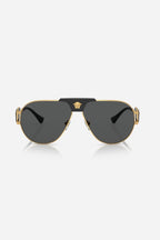 Black metal pilot sunglasses with iconic jellyfish and gold details – is distinguished by its strength of character, innovative use of new, – LUX VERSE Luxury Designer Fashion Outlet