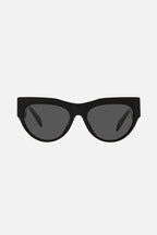 Cat-eye black sunglasses with gold logo – is distinguished by its strength of character, innovative use of new, – LUX VERSE Luxury Designer Fashion Outlet