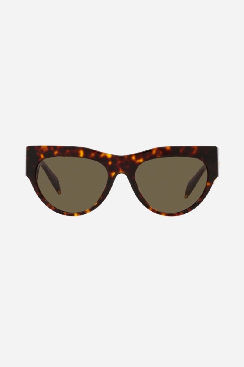 Cat eye havana sunglasses with gold side details – is distinguished by its strength of character, innovative use of new, – LUX VERSE Luxury Designer Fashion Outlet