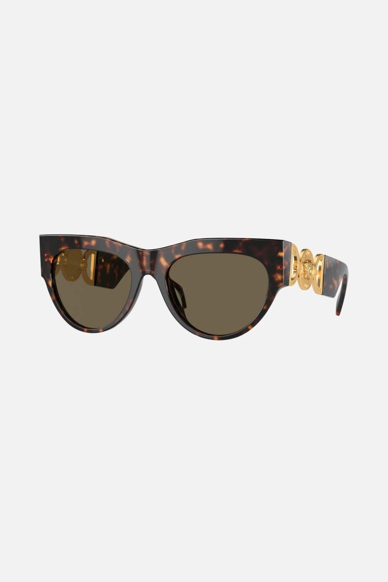 Cat eye havana sunglasses with gold side details – designed line of distinctive eyewear available in unisex designs for those who – LUX VERSE Luxury Designer Fashion Outlet