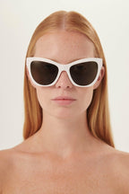 Cat eye white sunglasses – is distinguished by its strength of character, innovative use of new, – LUX VERSE Luxury Designer Fashion Outlet