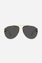 Grey pilot sunglasses featuring iconic jellyfish – designed line of distinctive eyewear available in unisex designs for those who – LUX VERSE Luxury Designer Fashion Outlet