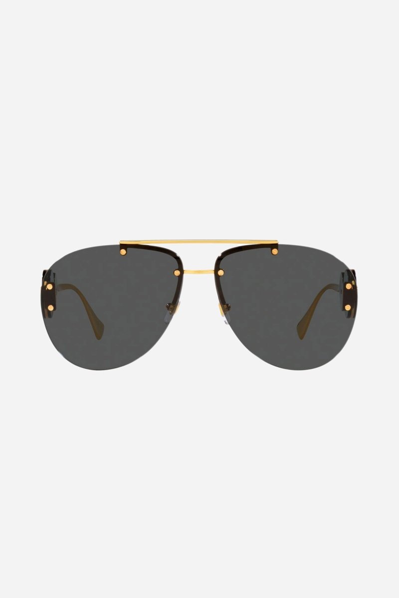 Grey pilot sunglasses featuring iconic jellyfish – designed line of distinctive eyewear available in unisex designs for those who – LUX VERSE Luxury Designer Fashion Outlet