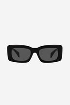 Squared black sunglasses with gold side details – is distinguished by its strength of character, innovative use of new, – LUX VERSE Luxury Designer Fashion Outlet