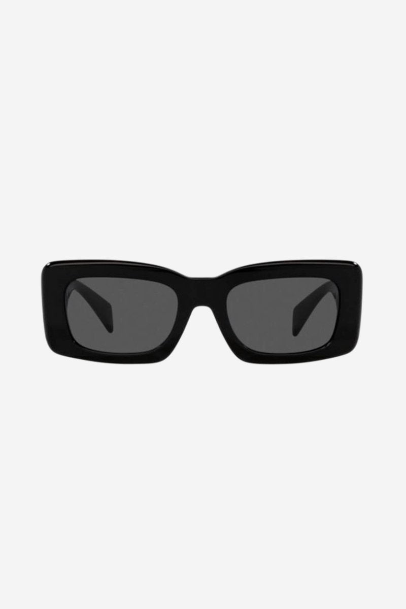 Squared black sunglasses with gold side details – is distinguished by its strength of character, innovative use of new, – LUX VERSE Luxury Designer Fashion Outlet