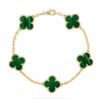 Vintage Alhambra bracelet, 5 motifs. – faithful to the first Alhambra® jewel the Vintage Alhambra pieces stand out for – LUX VERSE Luxury Designer Fashion Outlet