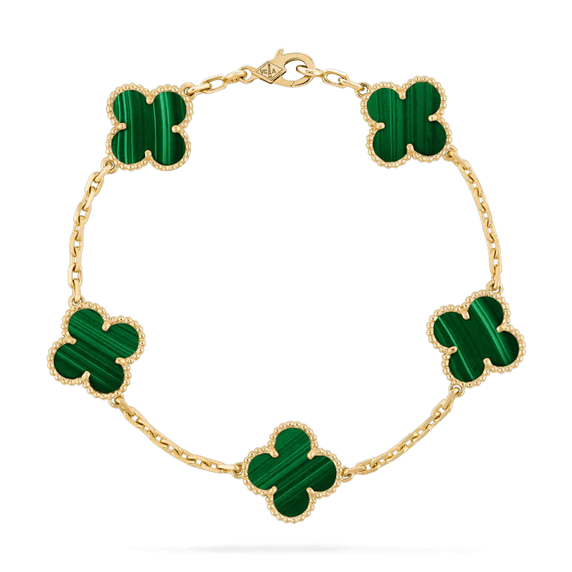 Vintage Alhambra bracelet, 5 motifs. – faithful to the first Alhambra® jewel the Vintage Alhambra pieces stand out for – LUX VERSE Luxury Designer Fashion Outlet