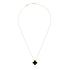 Vintage Alhambra Pendant – these four-leaf clover-inspired lucky icons are outlined with gold beading – LUX VERSE Luxury Designer Fashion Outlet