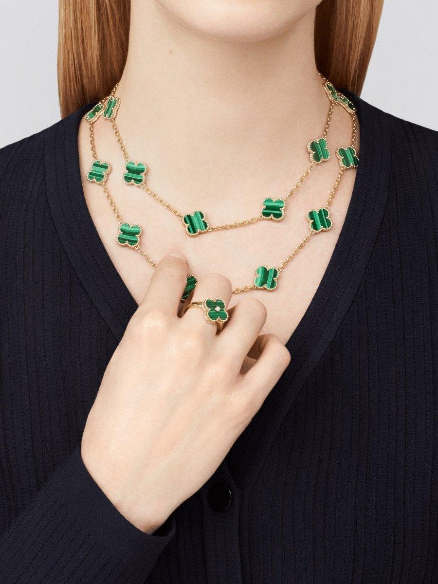 Vintage Alhambra Sautoir, 20 motifs – original Packaging, Certificates included – LUX VERSE Luxury Designer Fashion Outlet