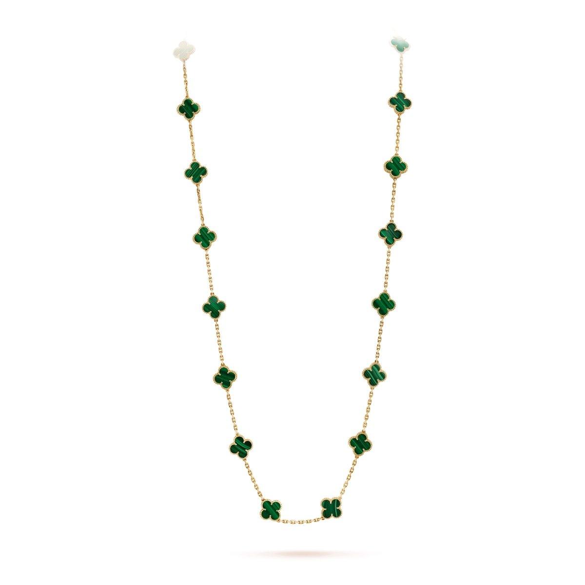 Vintage Alhambra Sautoir, 20 motifs – faithful to the first Alhambra® jewel, the Vintage Alhambra pieces stand out for – LUX VERSE Luxury Designer Fashion Outlet