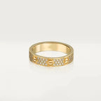 Love Ring 3.6mm Diamond Paved – LUX VERSE Luxury Designer Fashion Outlet