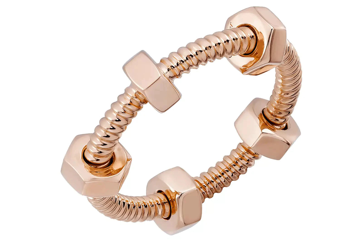 Nuts and Bolts Rose Gold Ring – LUX VERSE Luxury Designer Fashion Outlet