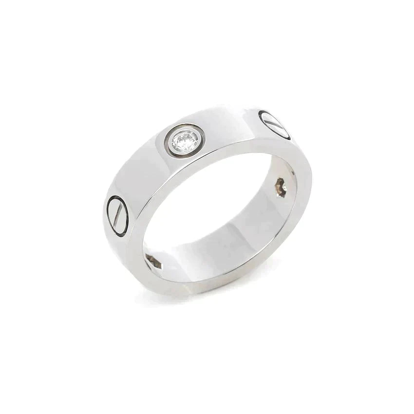 Love Ring 5.5mm 3 Diamonds Silver – LUX VERSE Luxury Designer Fashion Outlet