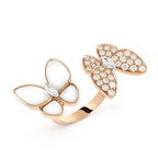 Twin Butterfly Diamond Mop Ring – LUX VERSE Luxury Designer Fashion Outlet